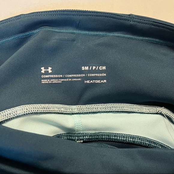 Under Armour Women’s UA fly fast HeatGear compression tights, small, teal blue - Picture 6 of 8